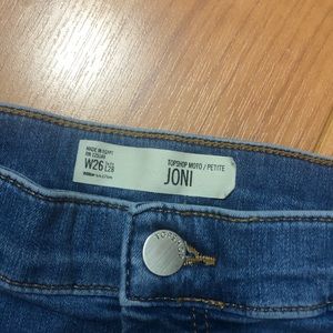 TopShop Petite Blue Joni Jeans